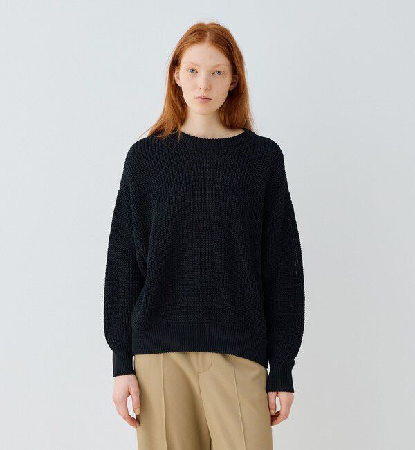 GALERIE VIE「ペーパーヤーン クルーネックプルオーバー」|ニット・セーター|