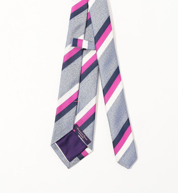 TOMORROWLAND GOODS「Seaward & Stearn シルク レジメンタルネクタイ」|ネクタイ・蝶ネクタイ|