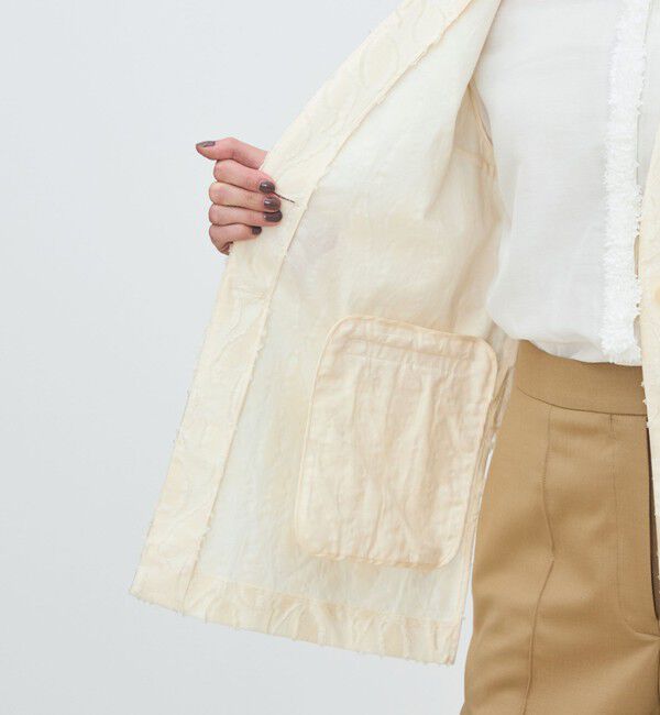 TOMORROWLAND collection「シャイニーカットジャカード Vカラージレ」|ベスト・ジレ|