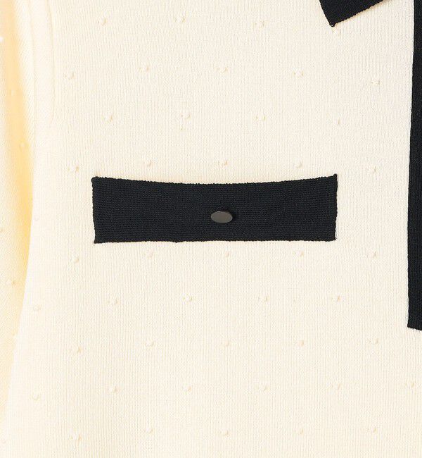 Ballsey「ストレッチタックドット ポロプルオーバー」|ニット・セーター|