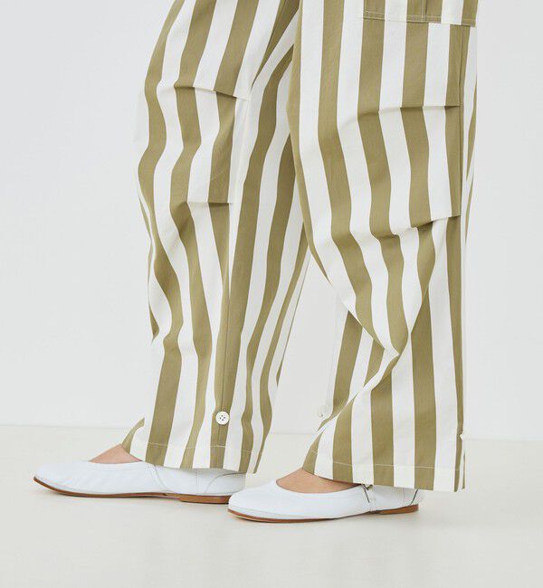 GALERIE VIE「パラソルストライプ フィールドパンツ」|カーゴ|