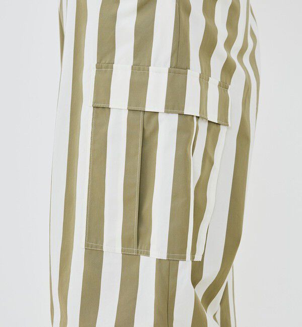 GALERIE VIE「パラソルストライプ フィールドパンツ」|カーゴ|