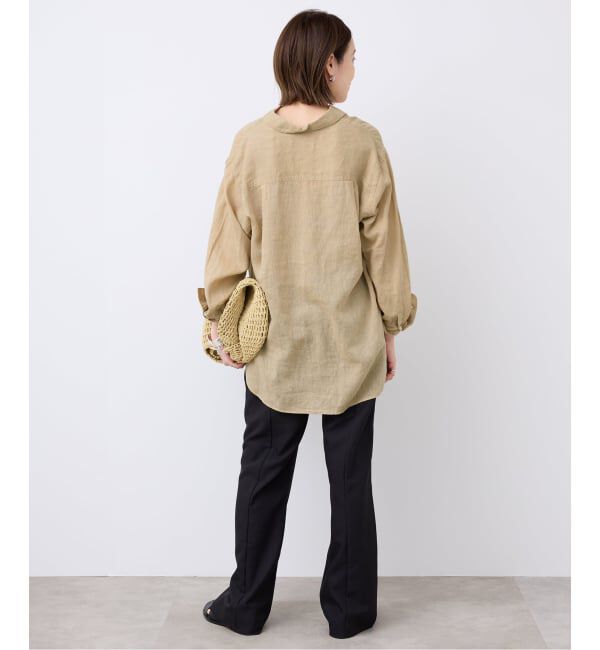 SLOBE IENA「《追加》リネンコットンレギュラーシャツ」|シャツ・ブラウス|