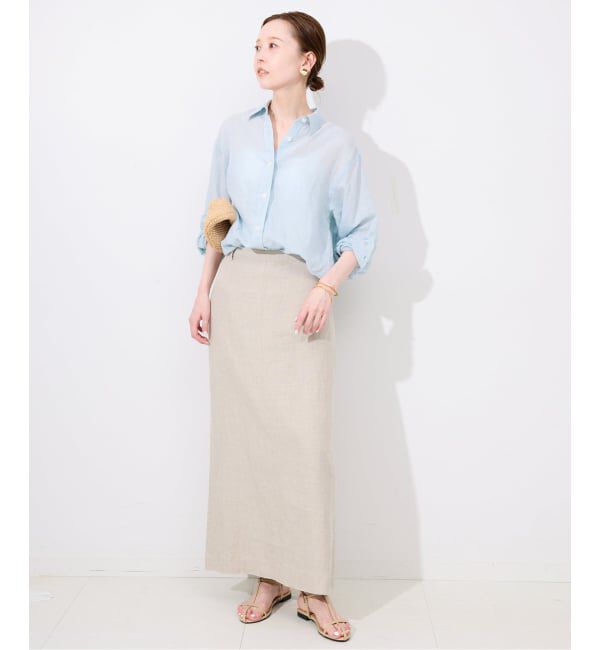 SLOBE IENA「《追加》リネンコットンレギュラーシャツ」|シャツ・ブラウス|