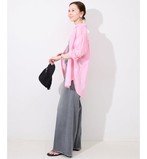 SLOBE IENA「《追加》リネンコットンレギュラーシャツ」|シャツ・ブラウス|