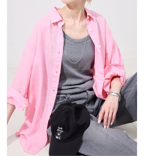 SLOBE IENA「《追加》リネンコットンレギュラーシャツ」|シャツ・ブラウス|