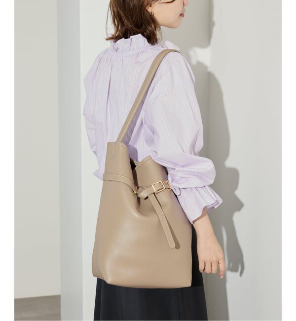 SLOBE IENA「SLOBE ベルトスクエアトートバッグ」|ショルダー・メッセンジャー|