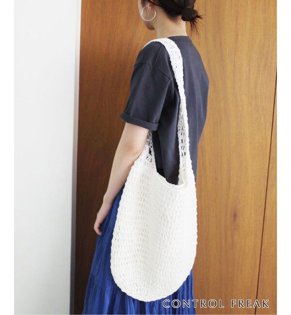 SLOBE IENA「《追加》CONTROL FREAK ペーパークロッシェバッグ 244-410503」|ショルダー・メッセンジャー|