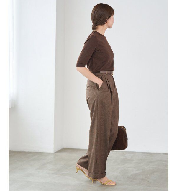 IENA「ガンクラブチェックパンツ」|スラックス|