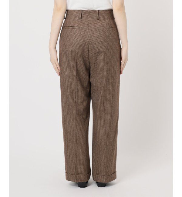 IENA「ガンクラブチェックパンツ」|スラックス|