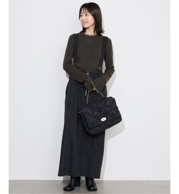 SLOBE IENA「シアーフリルリブニット」|ニット・セーター|