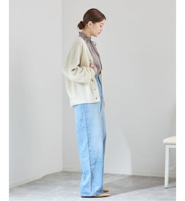 IENA「《追加》TWフリルネックブラウス」|シャツ・ブラウス|