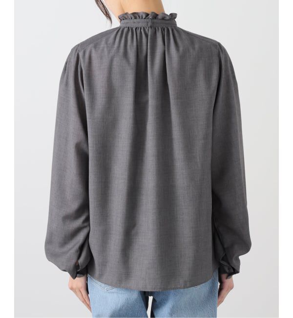 IENA「《追加》TWフリルネックブラウス」|シャツ・ブラウス|