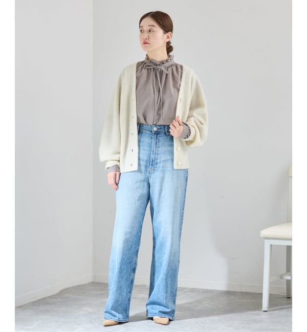 IENA「《追加》TWフリルネックブラウス」|シャツ・ブラウス|