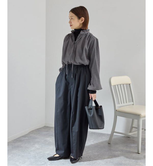 IENA「《追加》TWフリルネックブラウス」|シャツ・ブラウス|