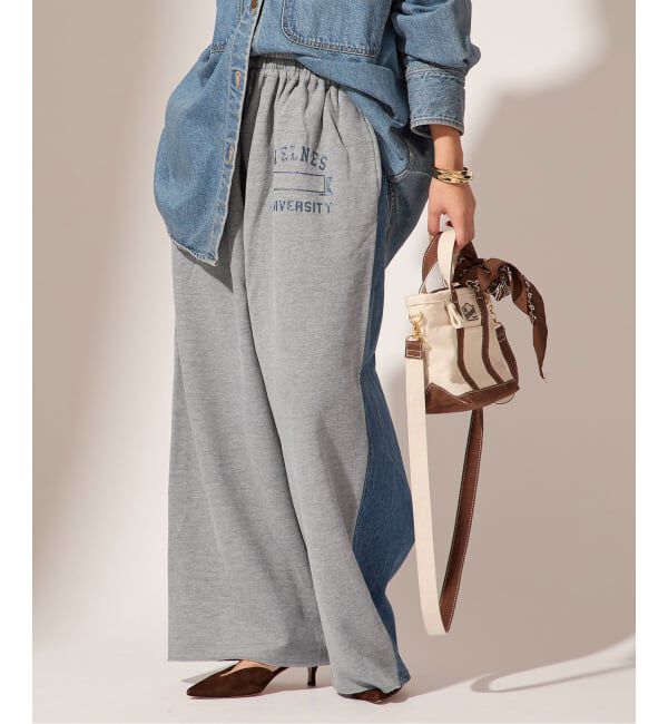 journal standard L'essage「《別注》【INSCRIRE*LEE*LESSAGE】ドッキングパンツ：デニム」|デニム|