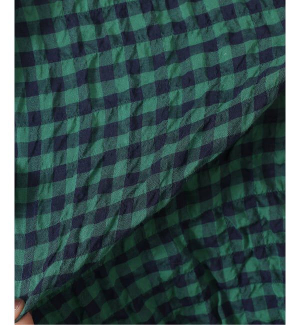 journal standard luxe「シャーリングチェック フリルブラウス」|シャツ・ブラウス|