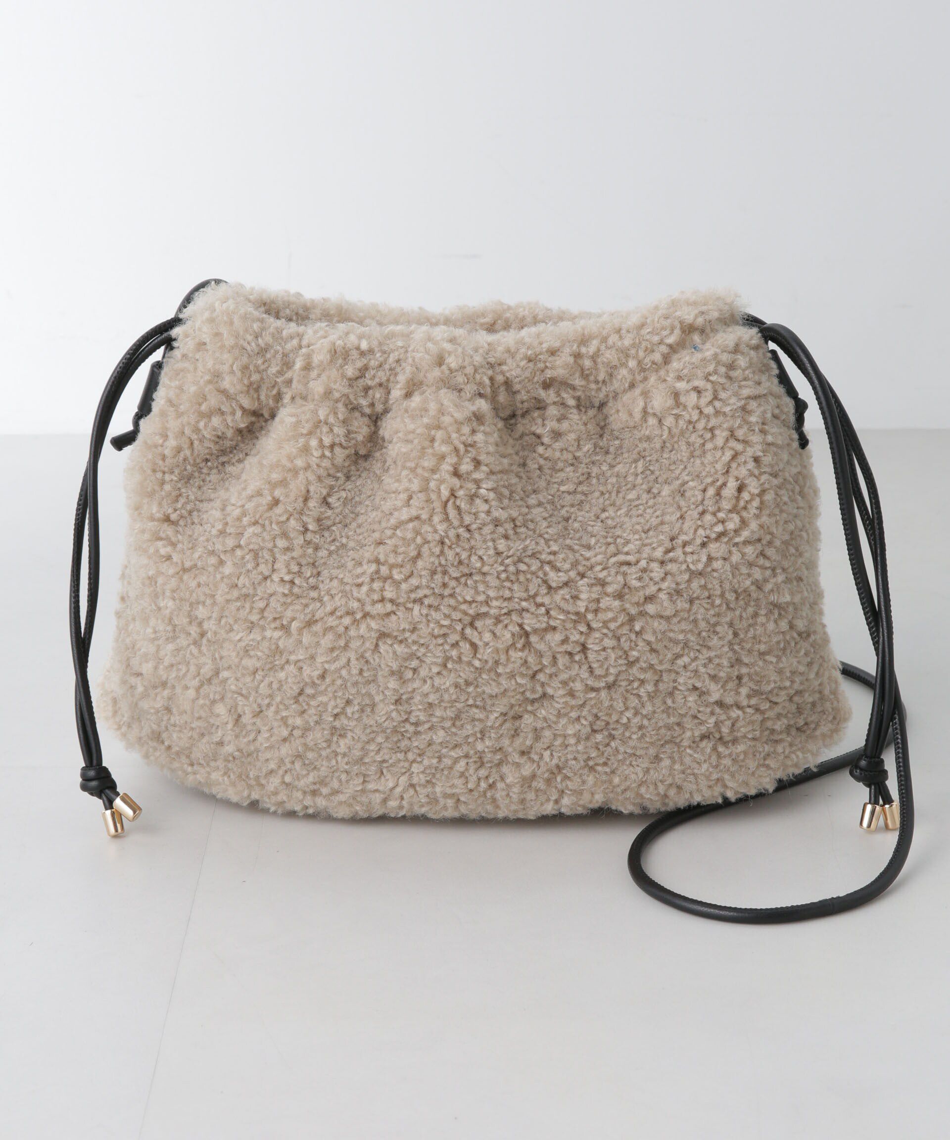 nano･universe「フェイクファー巾着バッグ」|ショルダー・メッセンジャー|