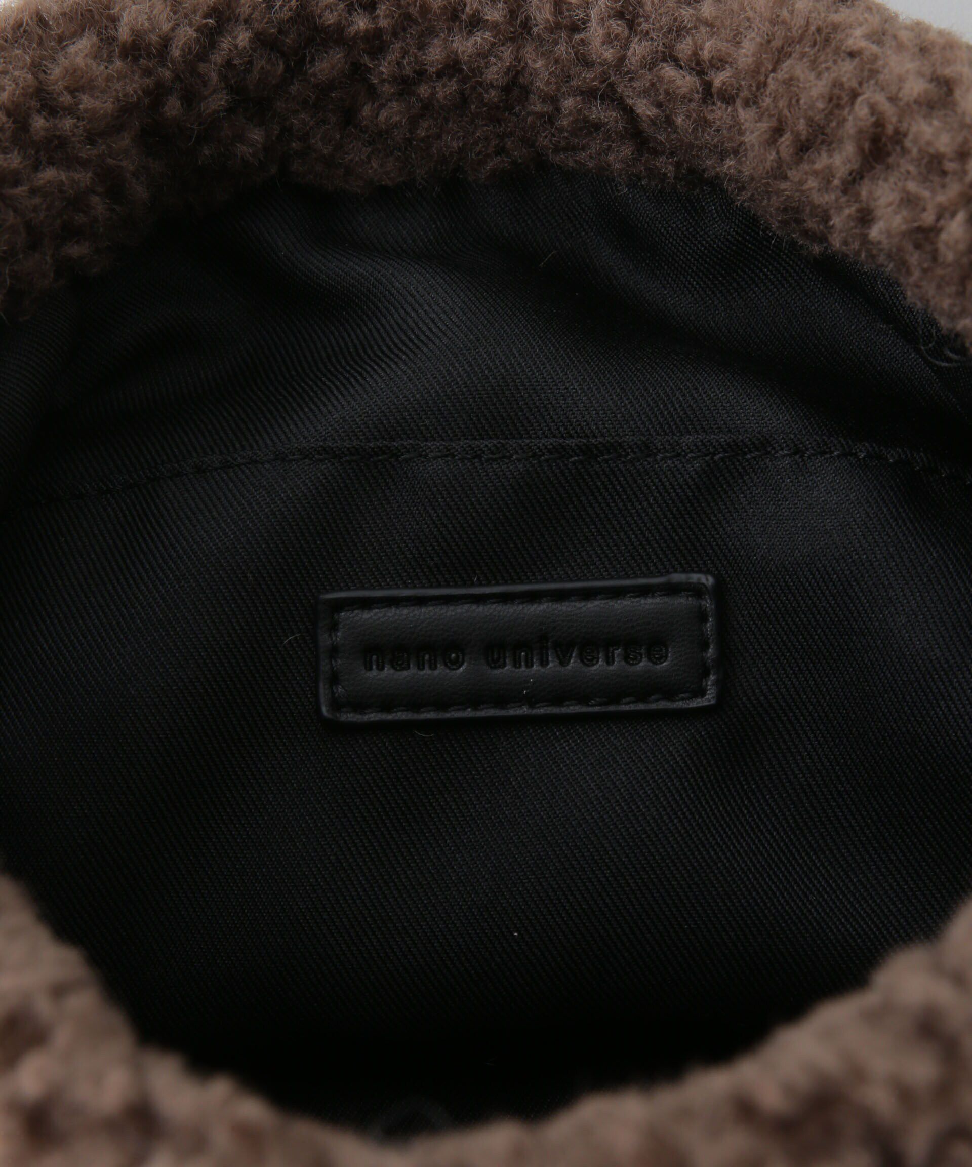 nano･universe「フェイクファー巾着バッグ」|ショルダー・メッセンジャー|