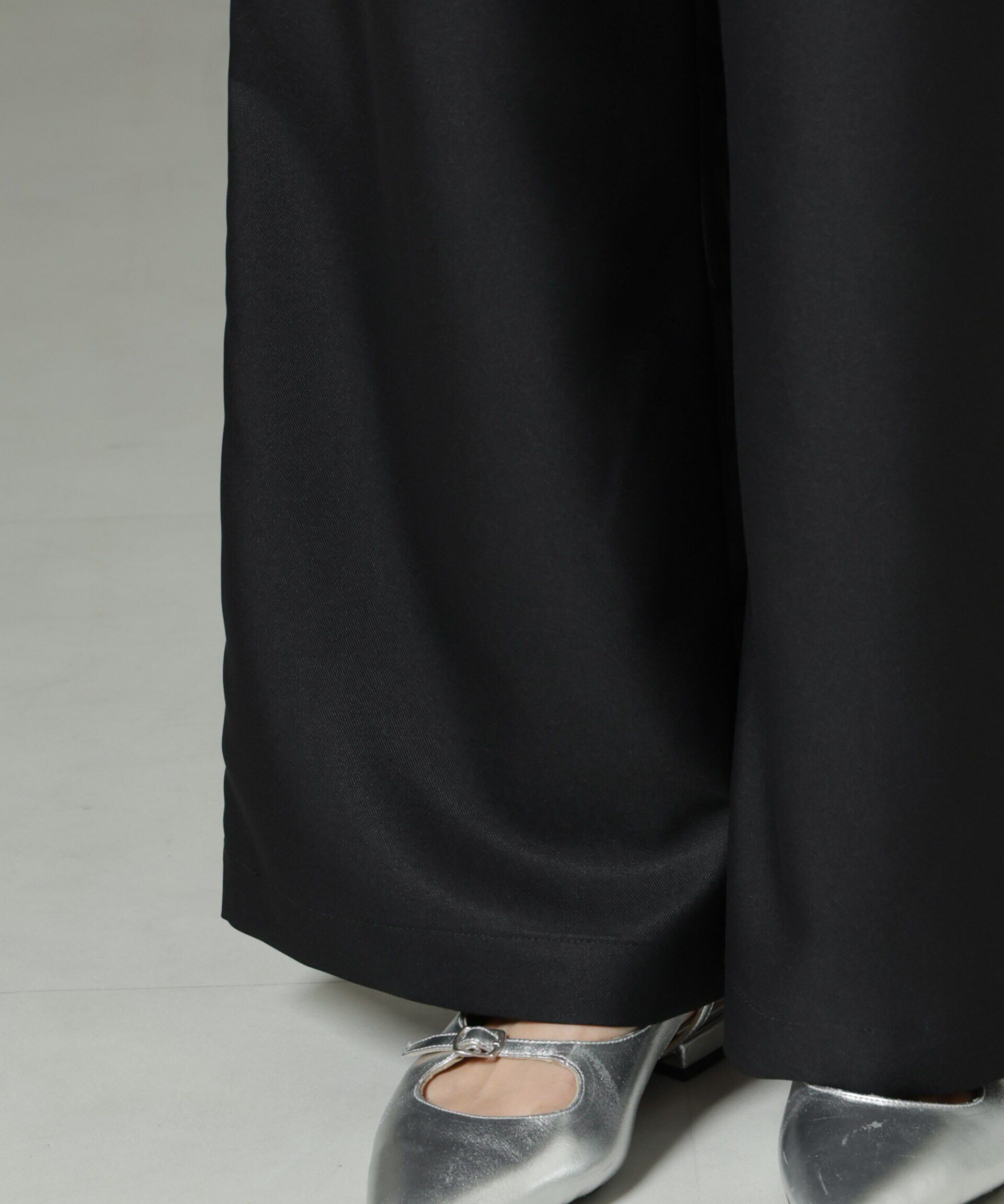 nano･universe「ウエストリボンベルトパンツ（セットアップ可）」|チノ|