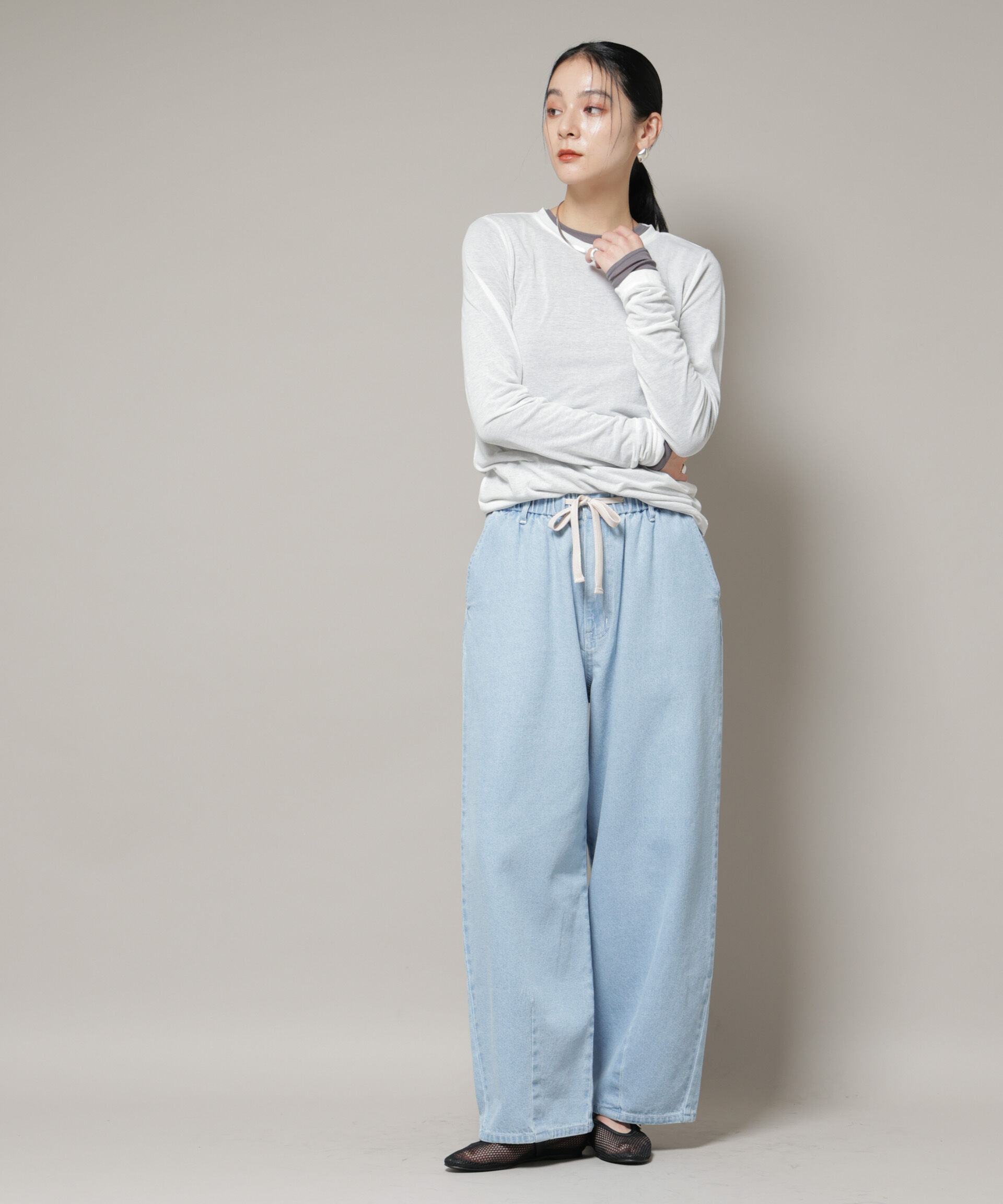 nano･universe「シアーテレコ＆天竺ロンTeeセット」|Tシャツ・カットソー|