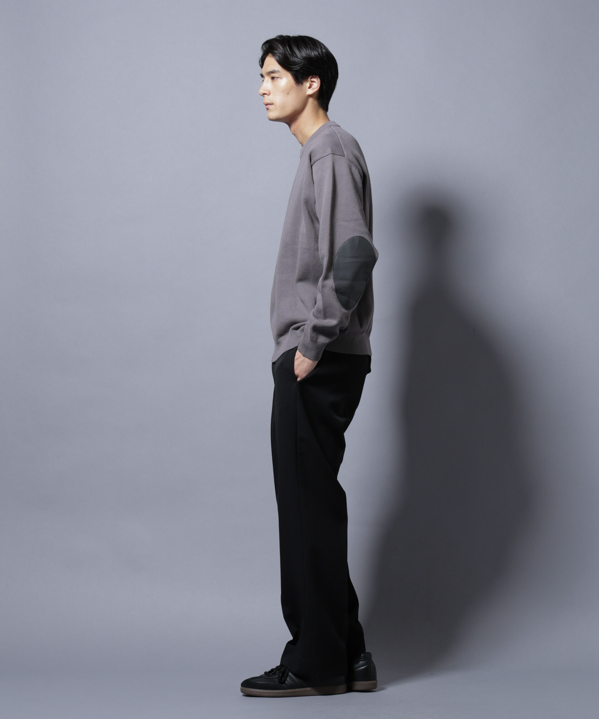 nano･universe「｢大人のｽｳｪｯﾄ｣ｺｯﾄﾝｽｳｪｯﾄﾗｲｸﾆｯﾄ ｴﾙﾎﾞｰﾊﾟｯ」|ニット・セーター|