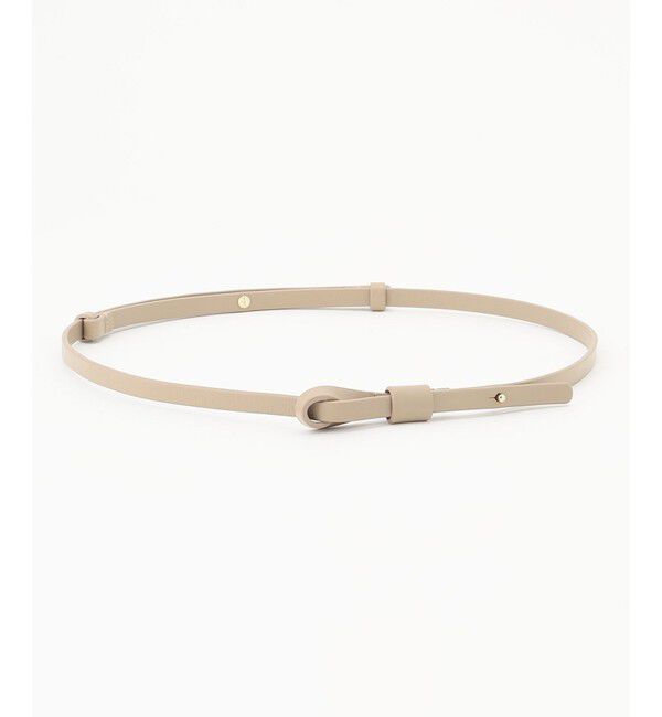 自由区「ノットバックル ベルト」|ベルト|ベージュ系