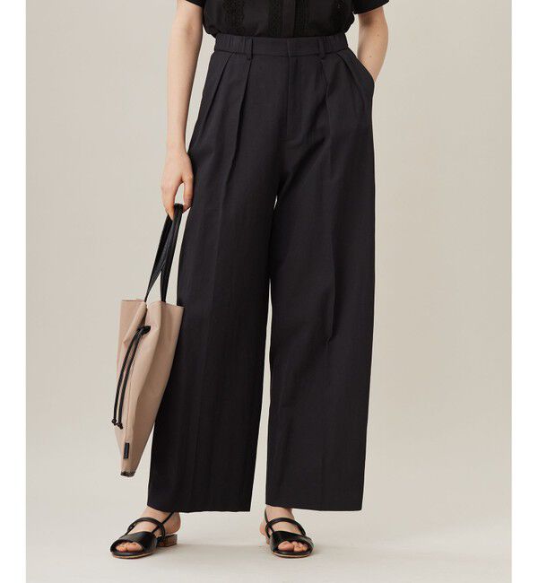 自由区「【洗える】ドビーオックスストレッチカーブ パンツ」|その他|ブラック