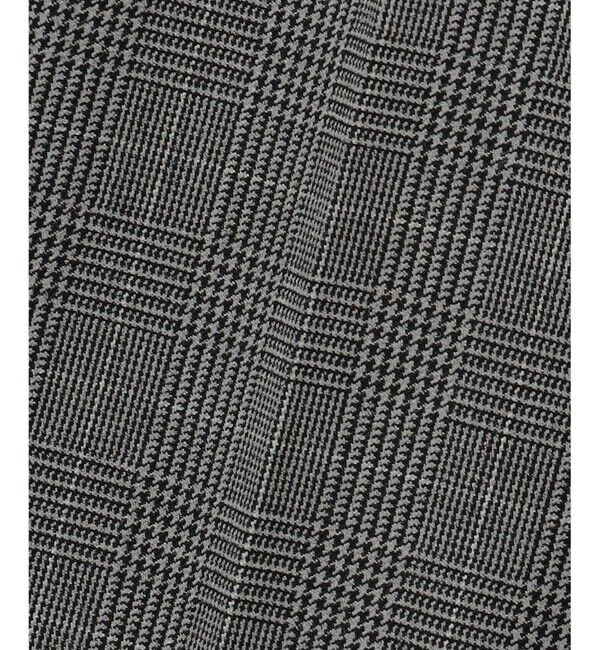 自由区「【撥水加工・洗える】TRギャバ裏起毛チェック柄テーパード パンツ」|その他|