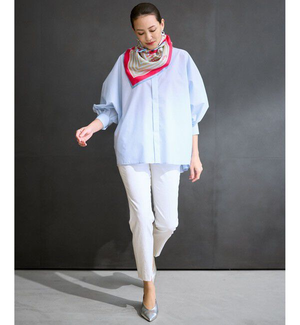 自由区「【SHIHOさん着用・昨年大好評・新色追加・後ろウエストゴム】シェルタリングテーパード パンツ」|その他|オフ