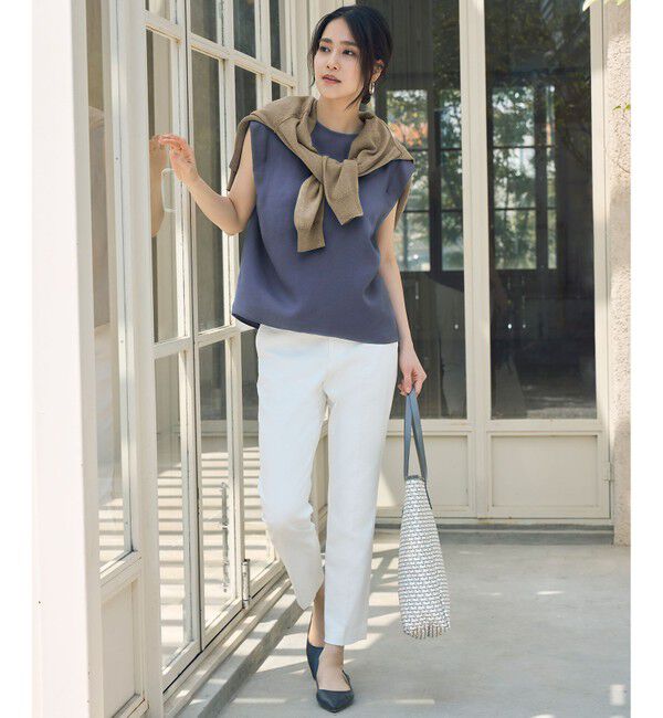 自由区「【SHIHOさん着用・昨年大好評・新色追加・後ろウエストゴム】シェルタリングテーパード パンツ」|その他|