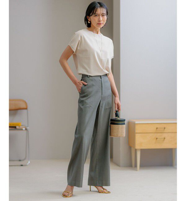 23区「【新色追加/VERY5月号掲載】レーヨンポリエステルストレッチ プルオーバー ニット」|ニット・セーター|