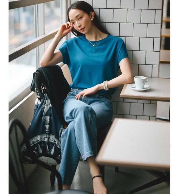 23区「【新色追加/VERY5月号掲載】レーヨンポリエステルストレッチ プルオーバー ニット」|ニット・セーター|