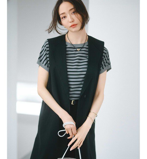 23区「【新色追加/VERY5月号掲載】レーヨンポリエステルストレッチ プルオーバー ニット」|ニット・セーター|