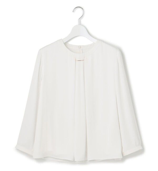 23区「【洗える】シルキーデシン タックデザイン カットソー」|Tシャツ・カットソー|