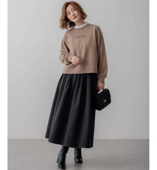 23区「【一部店舗限定/洗える】クリアコットンテリー セットアップ ロゴ スウェット」|Tシャツ・カットソー|