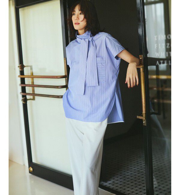 23区「【撥水加工/洗える】ドライ2WAYストレッチ ドロスト ワイド パンツ」|その他|