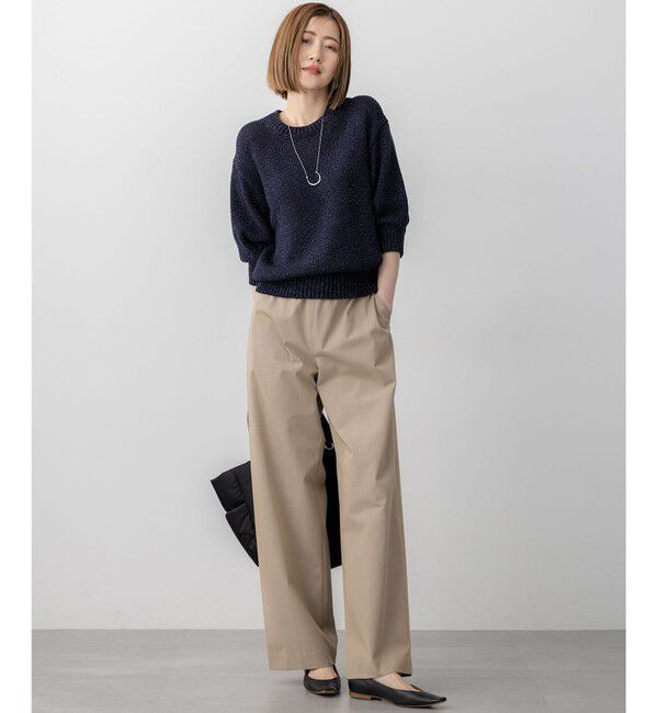 23区「【撥水加工/洗える】ドライ2WAYストレッチ ドロスト ワイド パンツ」|その他|