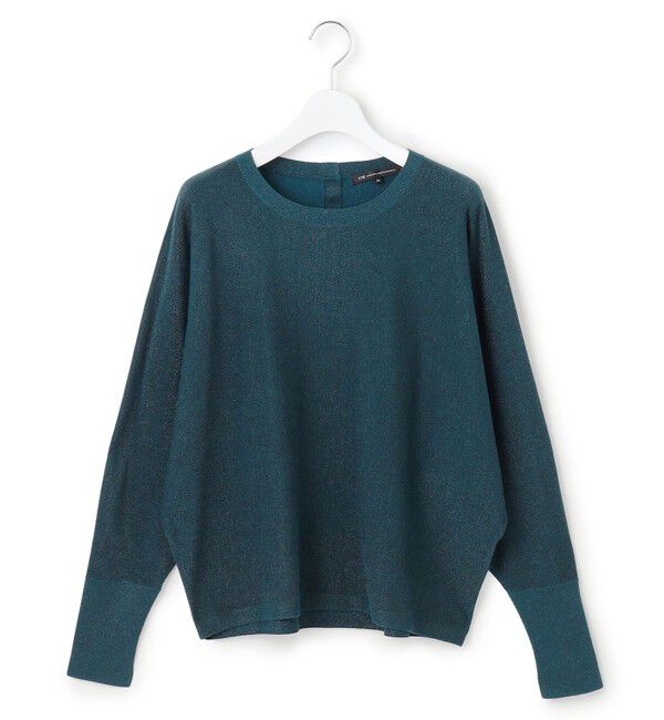 23区「【洗える/吊り干しOK】ヴィスコースストレッチ ドルマンスリーブ ラメ ニット」|ニット・セーター|