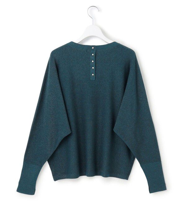 23区「【洗える/吊り干しOK】ヴィスコースストレッチ ドルマンスリーブ ラメ ニット」|ニット・セーター|