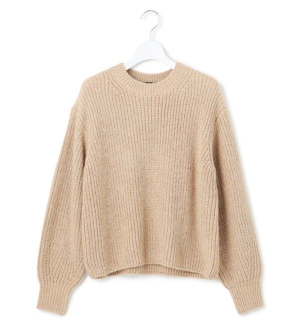 23区「【洗える】スパンコールバルキー クロップド ニット」|ニット・セーター|