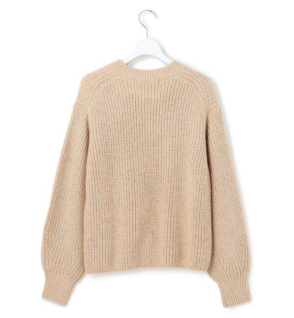 23区「【洗える】スパンコールバルキー クロップド ニット」|ニット・セーター|