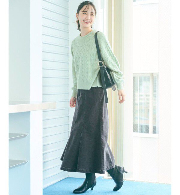 any SiS「【洗える】ナローデニム スカート」|スカート|