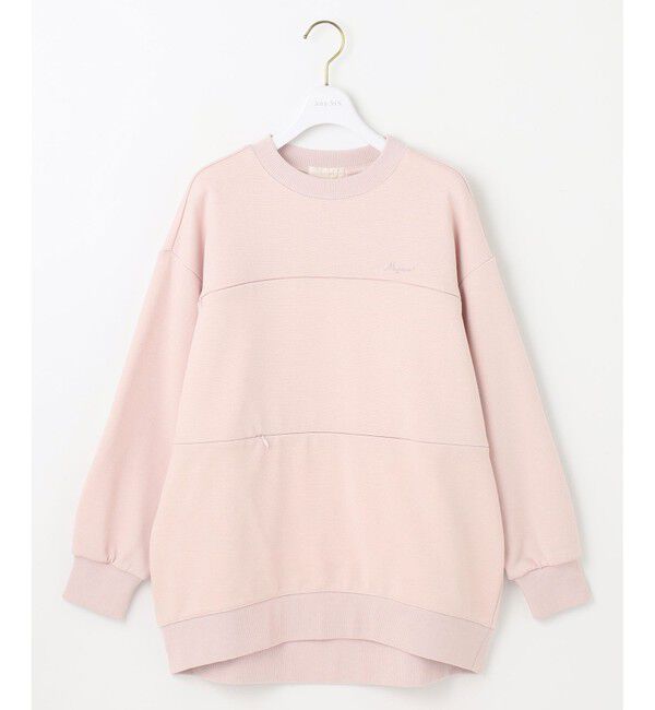 any SiS「【貴島明日香さんコラボ】ラメ裏毛猫トレーニャー」|スウェット・ジャージ|ペールピンク