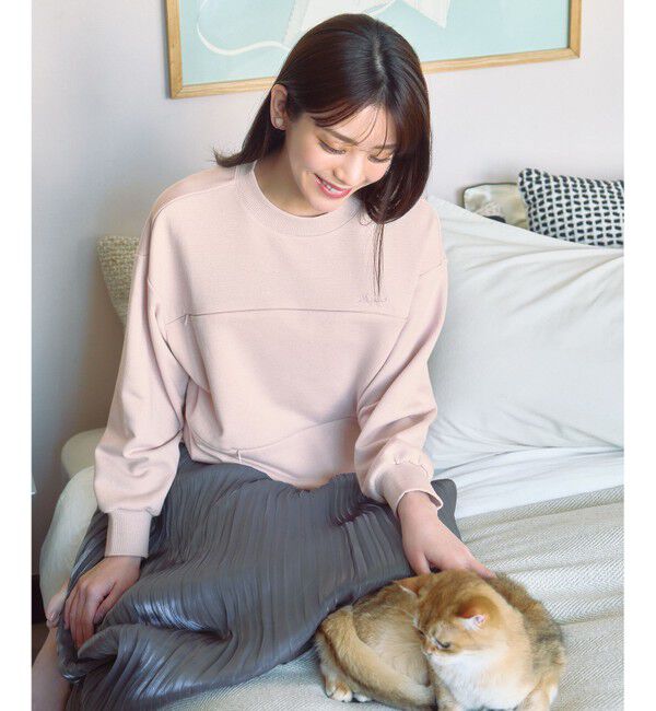 any SiS「【貴島明日香さんコラボ】ラメ裏毛猫トレーニャー」|スウェット・ジャージ|