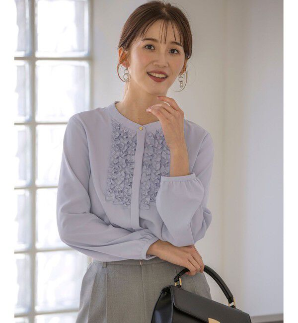 ANY SIS「【洗える】フリルディテール ブラウス」|シャツ・ブラウス|