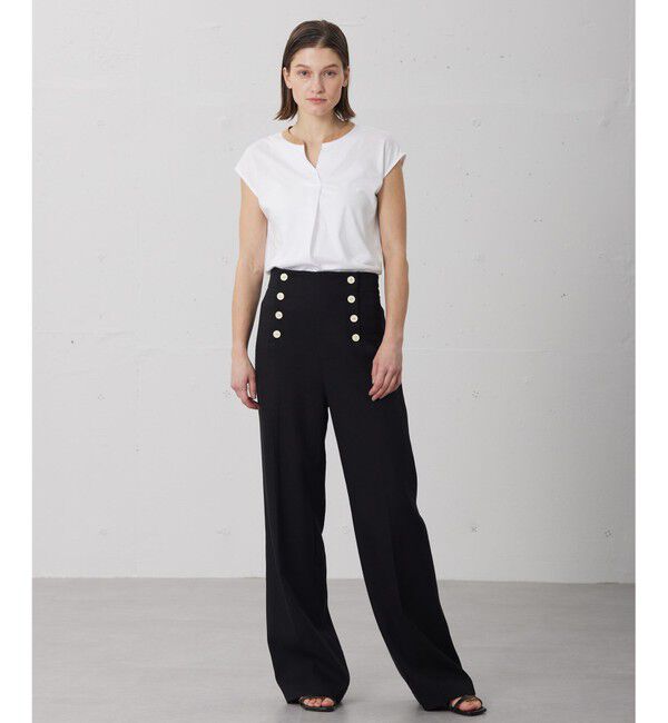 BEIGE,「【WEB限定】AUBIN / バイカラートップス」|Tシャツ・カットソー|