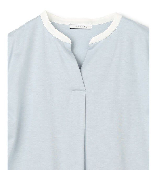 BEIGE,「【WEB限定】AUBIN / バイカラートップス」|Tシャツ・カットソー|