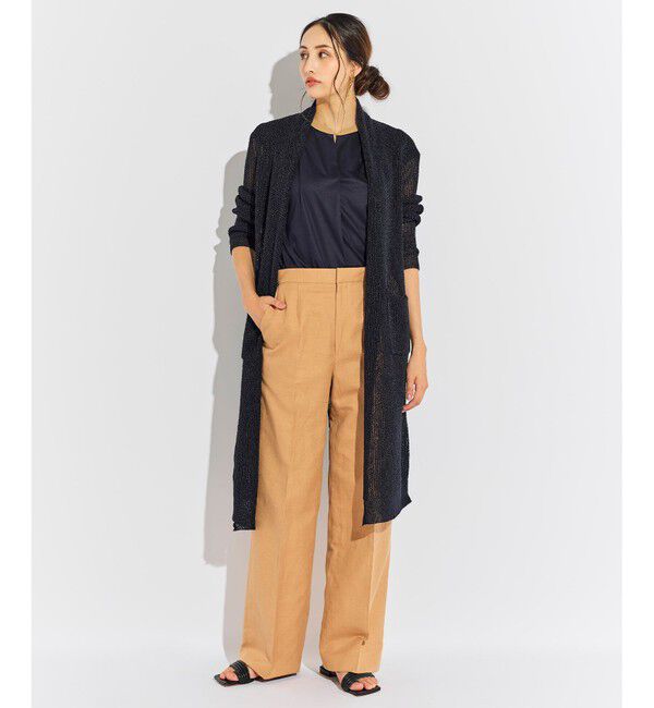 BEIGE,「【WEB限定】AUBIN / バイカラートップス」|Tシャツ・カットソー|