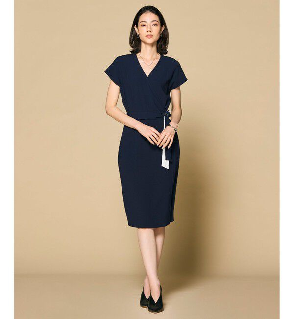 BEIGE,「【洗える・L-size】CINDY / ラップワンピース」|ワンピース|